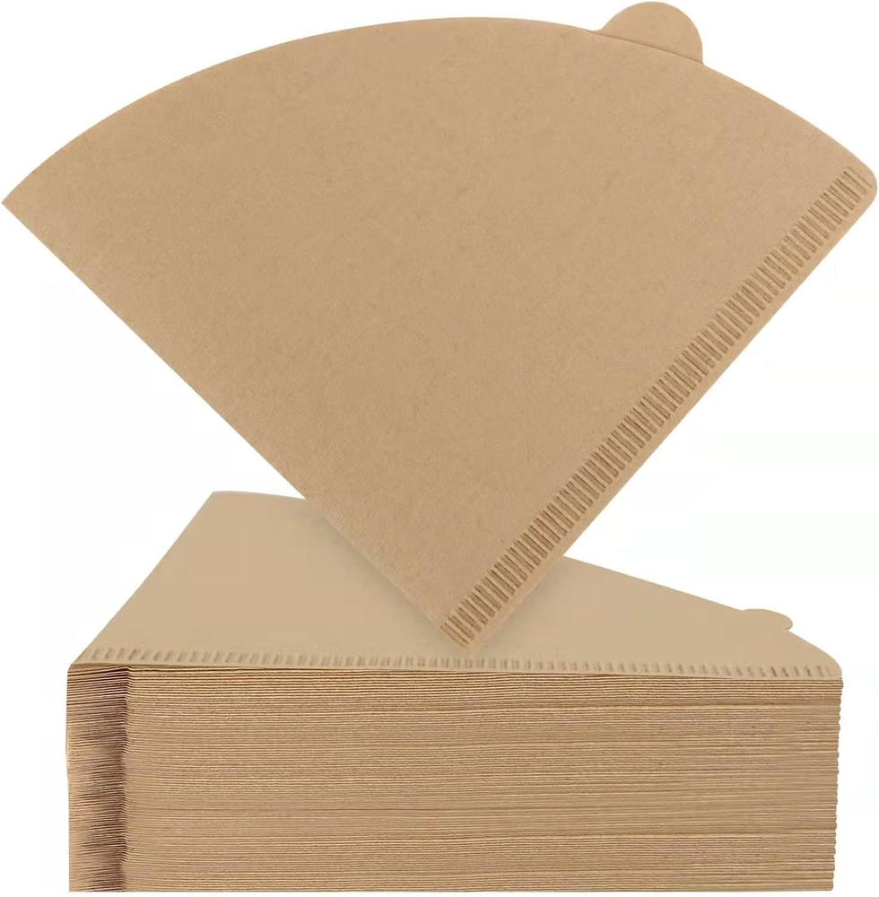 Natural Brown Size 02 Cone Coffee Filters for 2-4 Cup Brewers