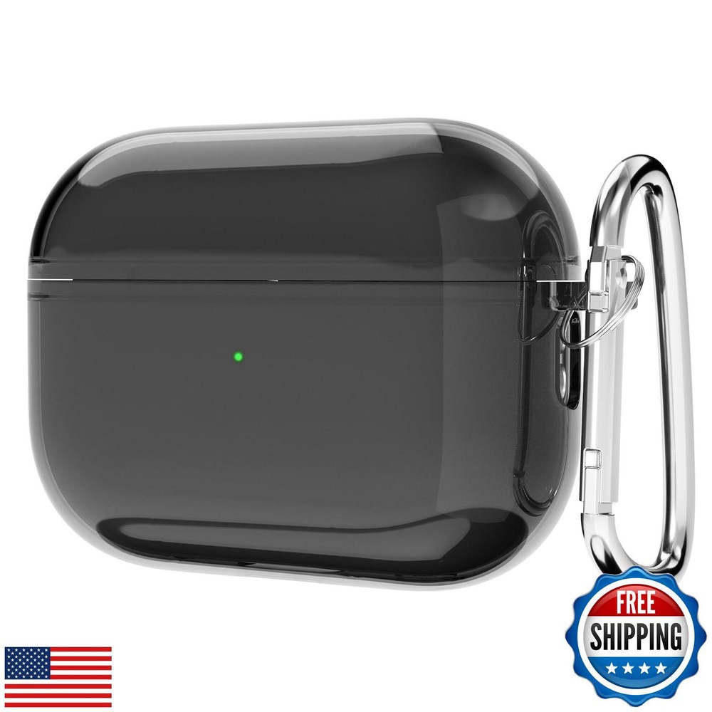 Svanove Clear Hard Plastic Case for AirPods Pro 2 Transparent and Cute Design