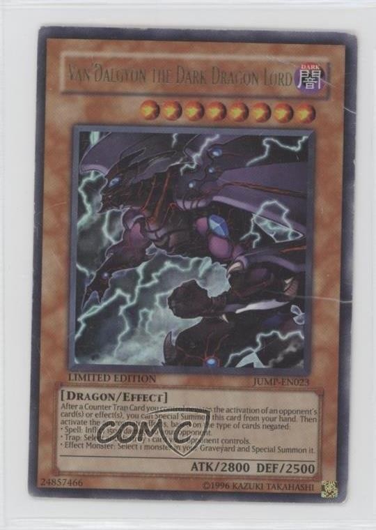 Van'Dalgyon Dark Dragon Lord YuGiOh 2002 Shonen Jump Promo NH3