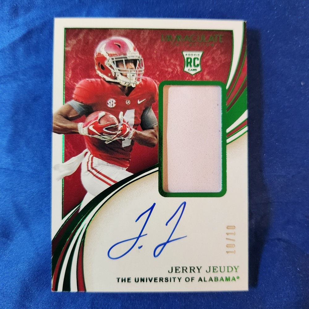 2020 Immaculate Collegate Jerry Juedy RPA - Green SP 10/10 Denver/Alabama