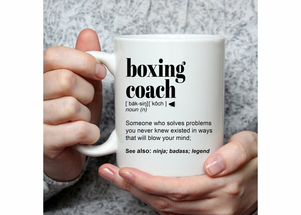 Funny Boxing Coach Gift Mug L Personalized Coffee Cup For Men & Women L For