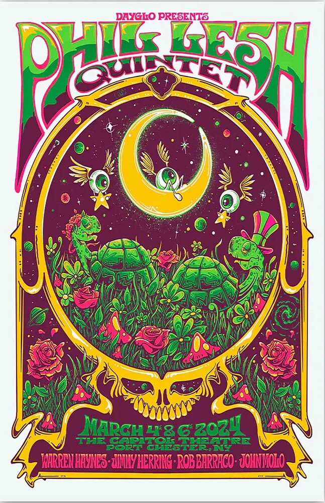 Phil Lesh 2024 2025 Port Chester Framed Concert Poster