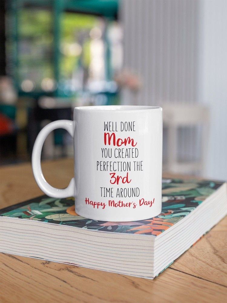 3rd Born Child Gift Idea for Mom - Unique Personalized Coffee Mug from Third Born  