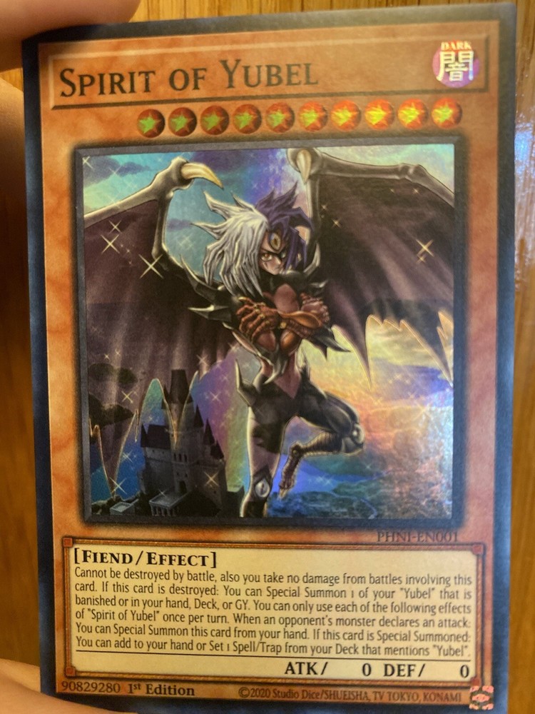 Ultra Rare Yubel Spirit PHNI-EN001 NM Yugioh Soulburning Volcano Card