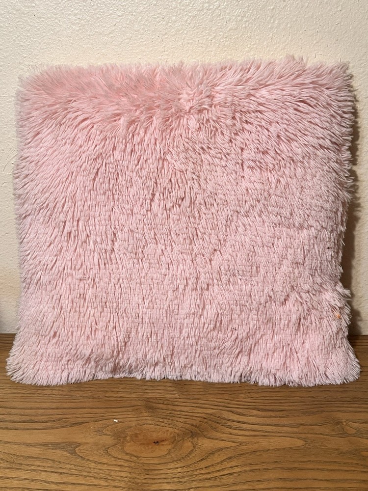 Plush Pink 12 Inch Pillow with Opalescent Sequins Princess Vibes Cute Gift