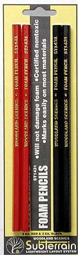 Woodland ST1431 Foam Pencils 4-Pack with Free US Shipping