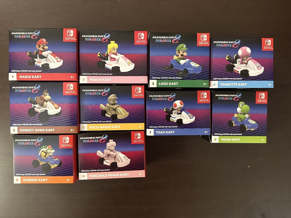 McDonalds Mario Kart 8 Deluxe Toys Complete Set Of 10
