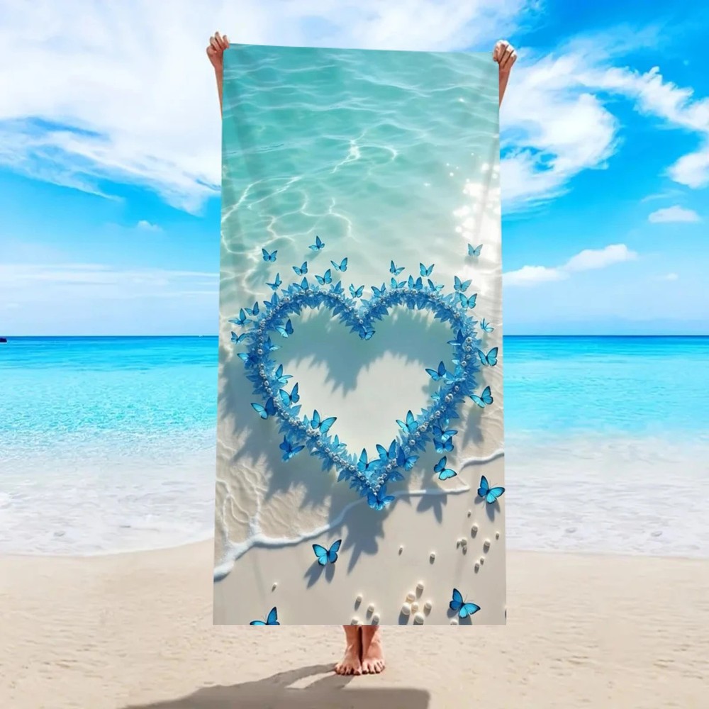 Quick-Dry Absorbent Sea Star Beach Towel for Outdoor Sports