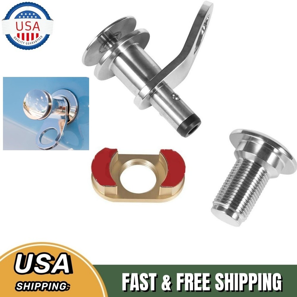 1/2'' Marine Stainless Steel Quick Release Boat Fender Holder Kit Mount Brackets