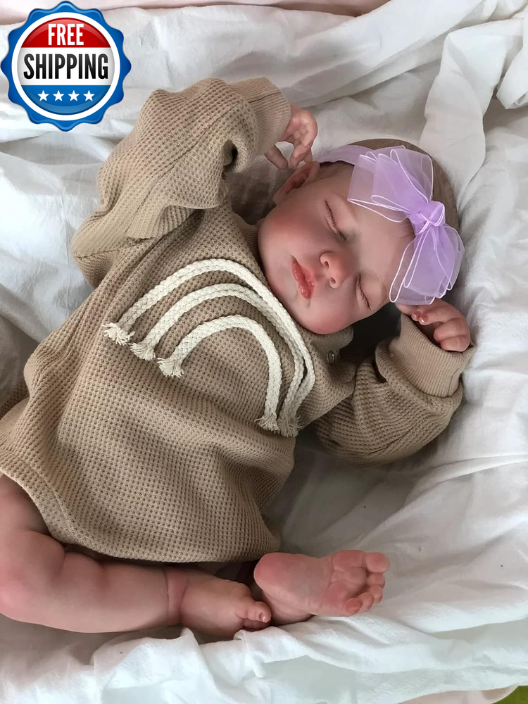 20 Inch Realistic Silicone Reborn Baby Doll with Sleeping Features