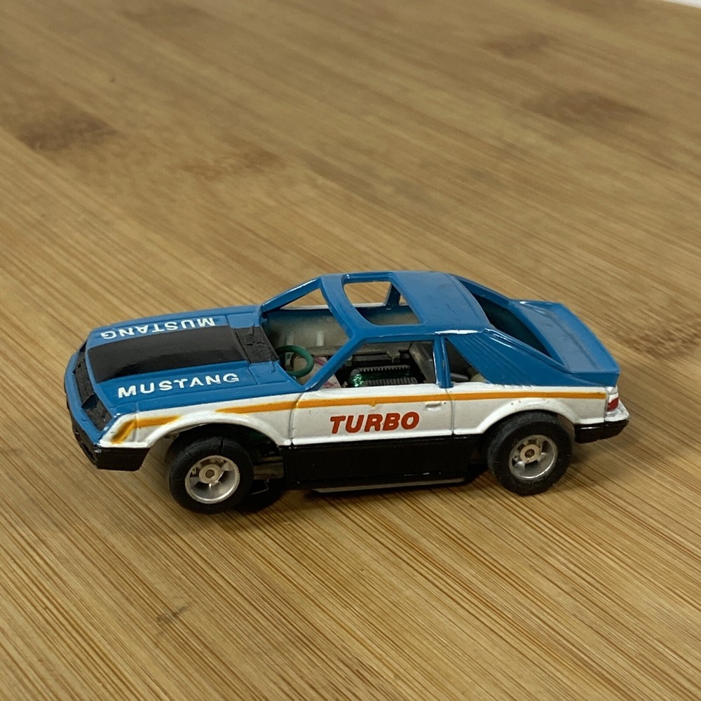 1979 Tyco Ford Mustang Turbo Rare Blue Black White Lighted Edition