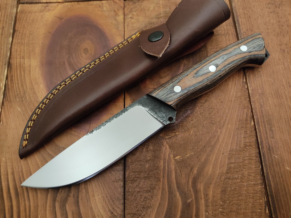 Custom Carbon Steel Fixed Blade for Camping, Survival, and Hunting