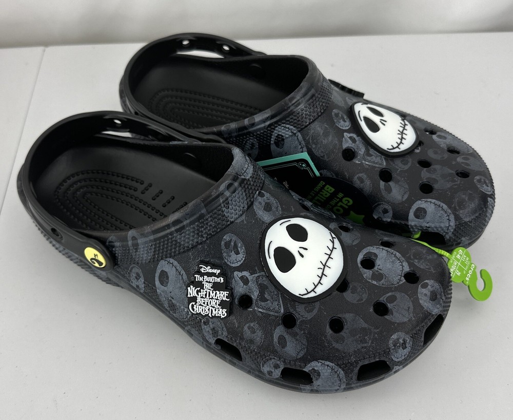 Men’s Size 11 Crocs Classic Clog Disney Nightmare Before Christmas 206912-90H