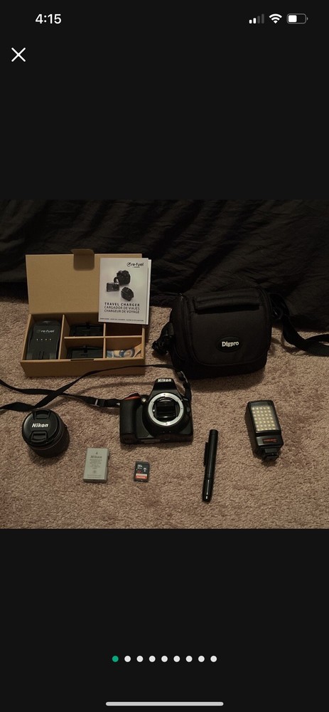 Nikon D3500 DSLR Camera with 18-55mm and 70-300mm Lenses - Black