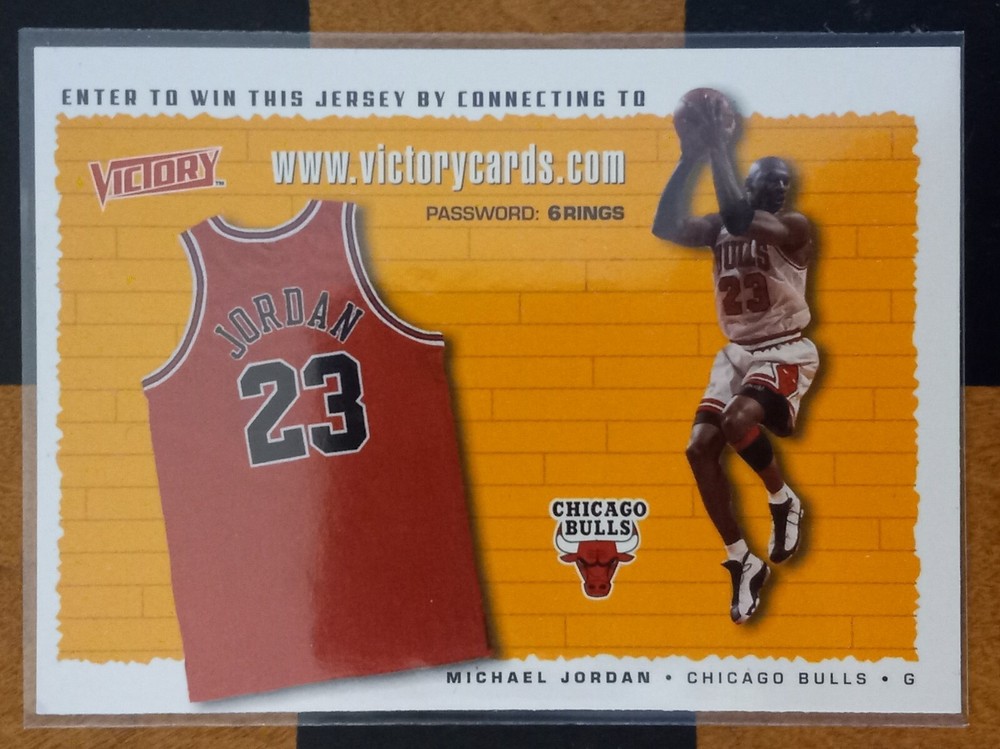 Michael Jordan 1999 Upper Deck Victory Jersey Promo Card