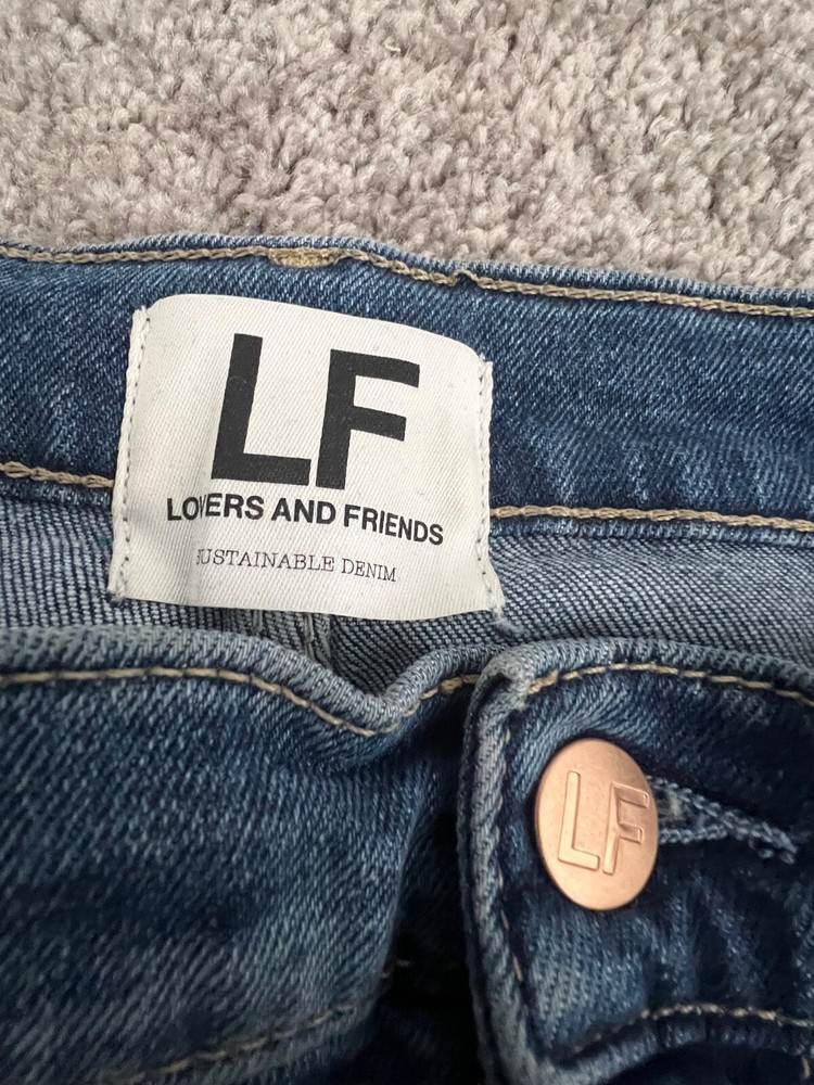 Lovers and Friends Greyson Ultra High Rise Slim Boot Jeans Fleetwood Size 28