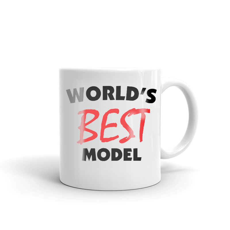 World's Best Model Coffee Tea Ceramic Mug Office Work Cup Gift