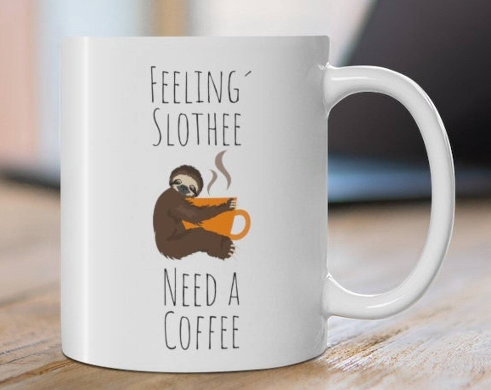 Cute Sloth Coffee Mug Funny Sloth Gift For Her Animal Lover