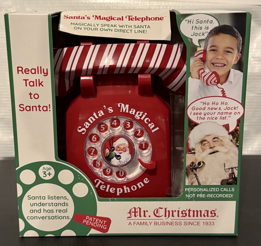NEW! Mr. Christmas Santa’s Interactive Magical Telephone