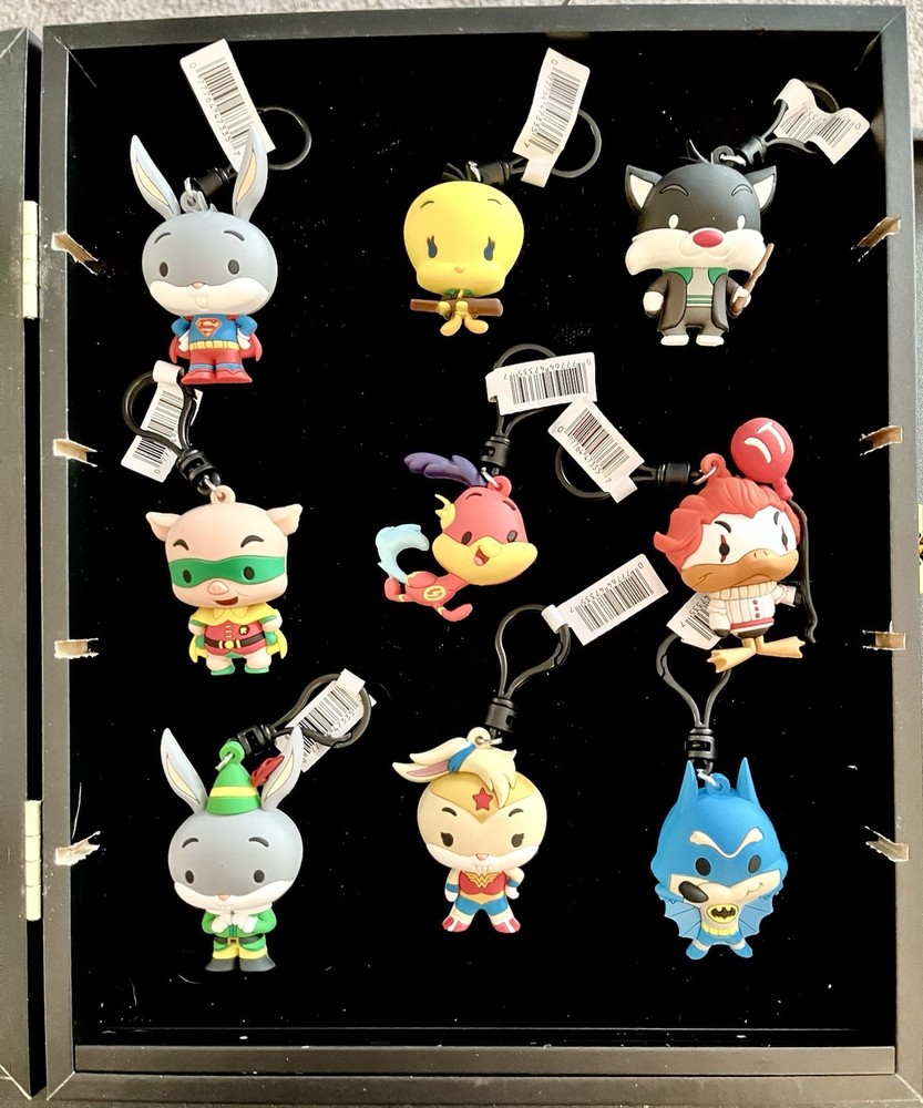 Looney Tunes Figural Clips WB 100th Anniversary Series Set of 9 in Display Case
