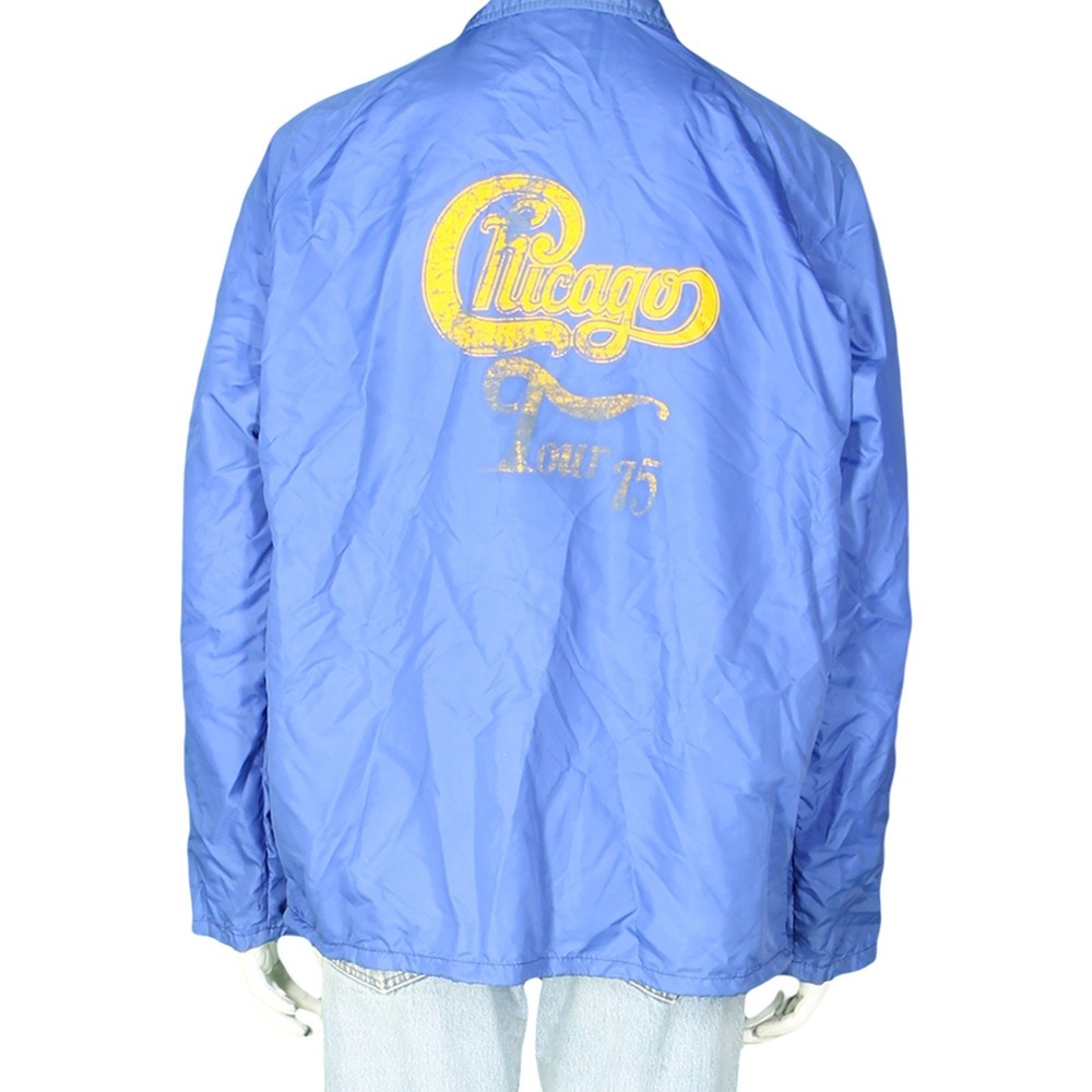 70s Vintage Chicago Tour 75 Vaughn Productions Band Windbreaker Jacket L
