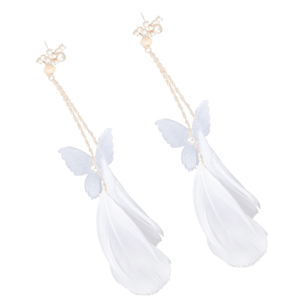 Non-Piercing Tassel Ear Clips Hoops for Women Bridal Nose Accessories