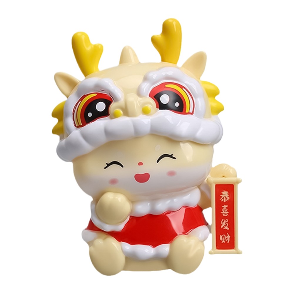 Chinese New Year Dragon Baby Statue 3.35x1.97x2.95 Inches Good Luck Charm-image