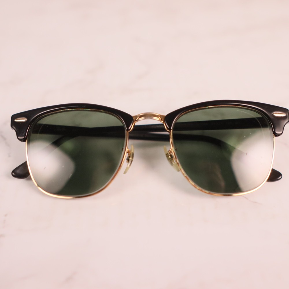 Ray-Ban Clubmaster RB3016 W0365 Mens Black Square Sunglasses FRAMES ONLY