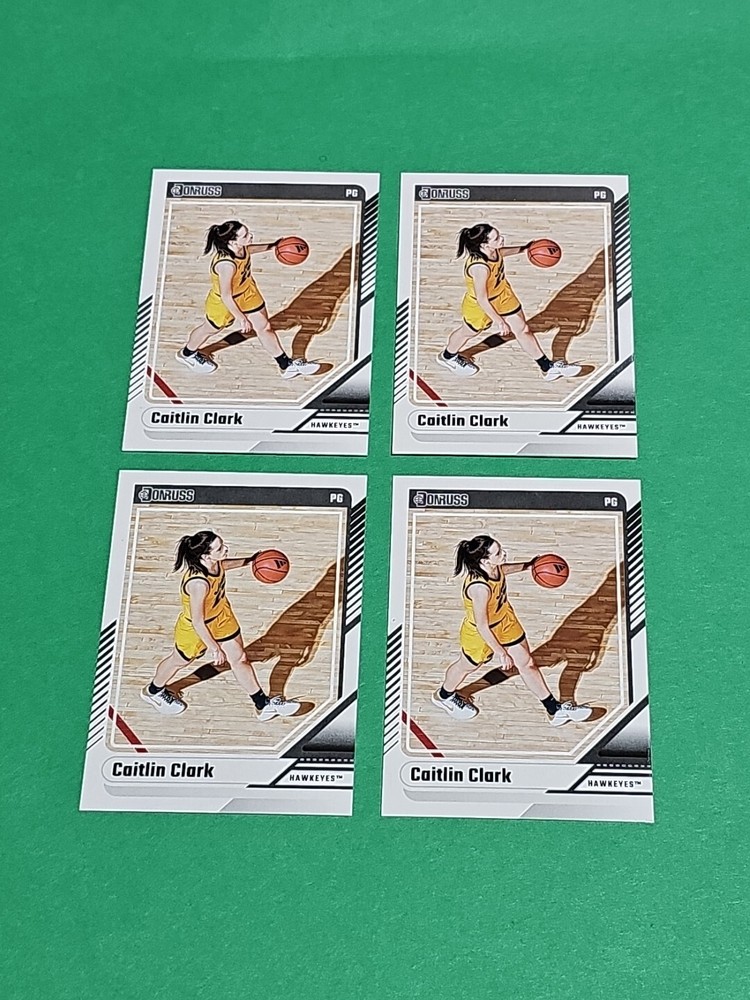 💎 Lot Of 4 Caitlin Clark Rookie 2024 Panini Donruss Iowa Hawkeyes Cards # 12
