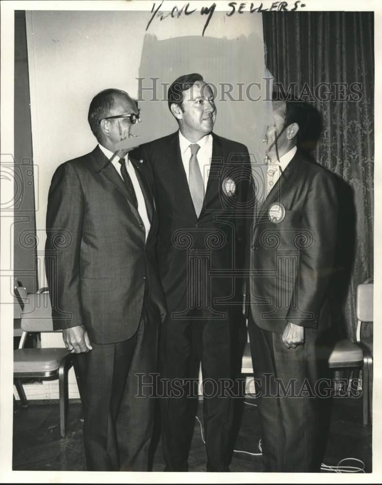 1969 Press Photo Kiwanis Club of New Orleans new officers at Sheraton Charles