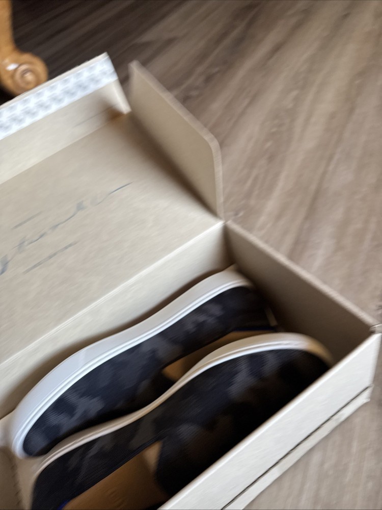 ROTHY'S Gray Camouflage Slip On Sneakers 