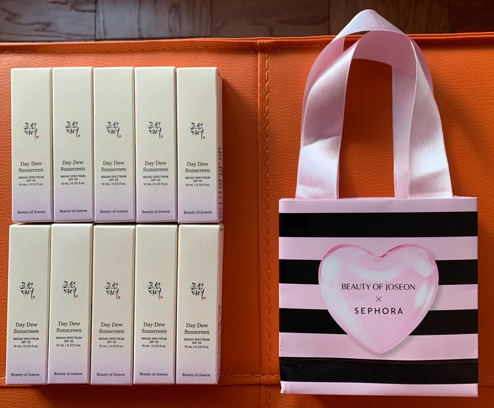 Beauty of Joseon Day Dew Sunscreen, SPF 50, 10 ml/0.33 oz, 10 pcs.  FREE giftbag