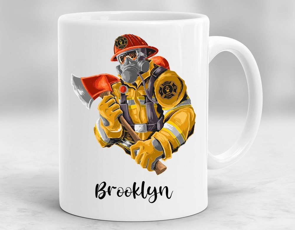 Personalized Firefighter Mug Firefighter Cup Firefighter Gift Firefighter Coffee