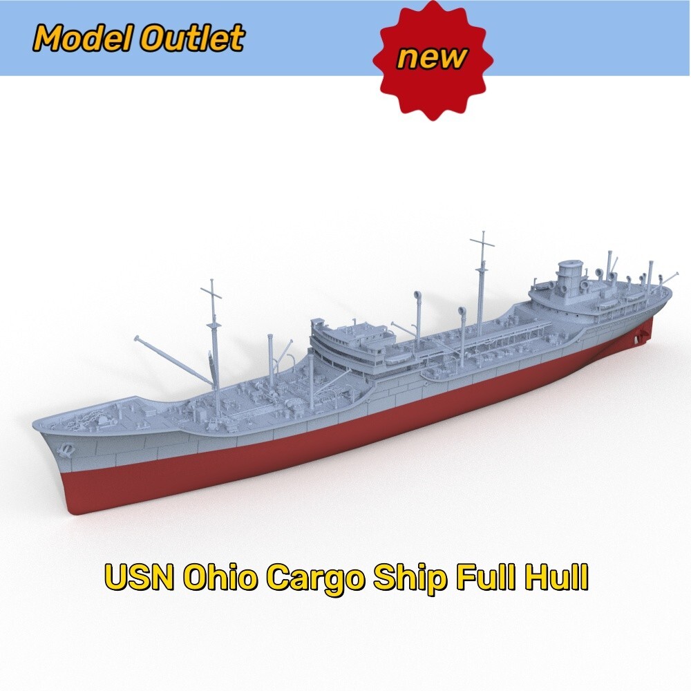 Pre-Sale USN Ohio Cargo Ship 1/350 Scale Military Model Kit Full Hull