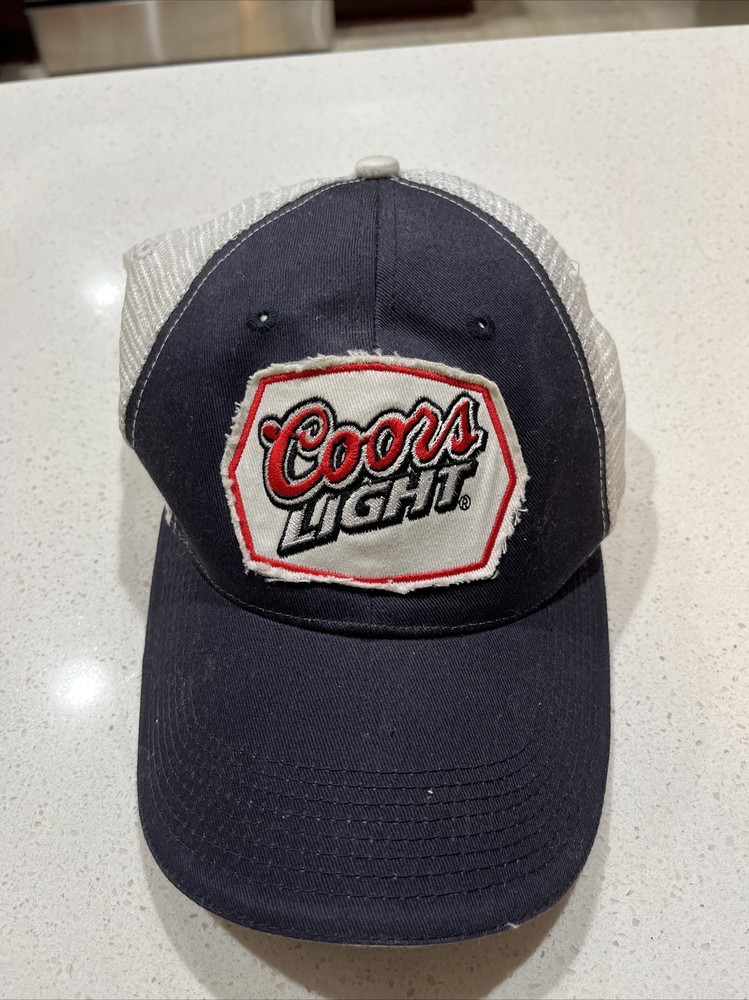 Coors Light Adjustable Mesh Trucker Hat in Red White Blue