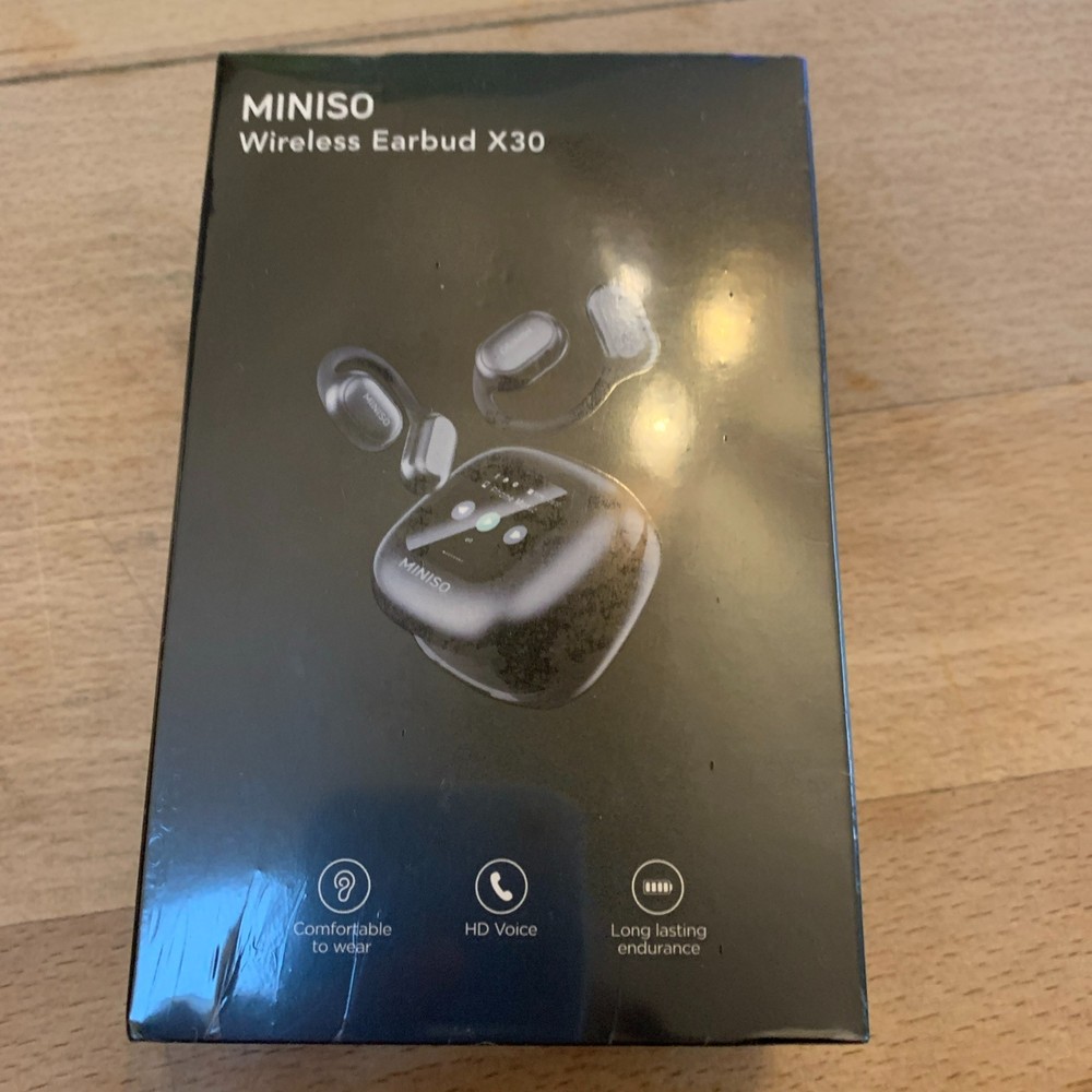 MINISO X30 V5.4  Wireless Bluetooth Earbuds Black NEW