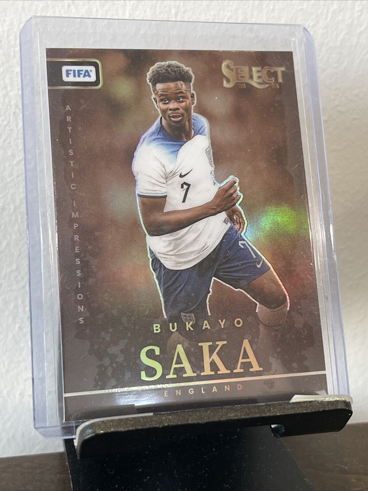 2023-24 Panini Select FIFA Bukayo Saka Artistic Impressions Case Hit England #7