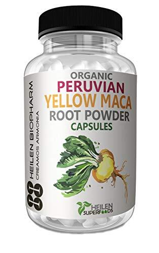Heilen Biopharm Premium Peruvian Yellow Maca Root Powder Capsules Health Improve