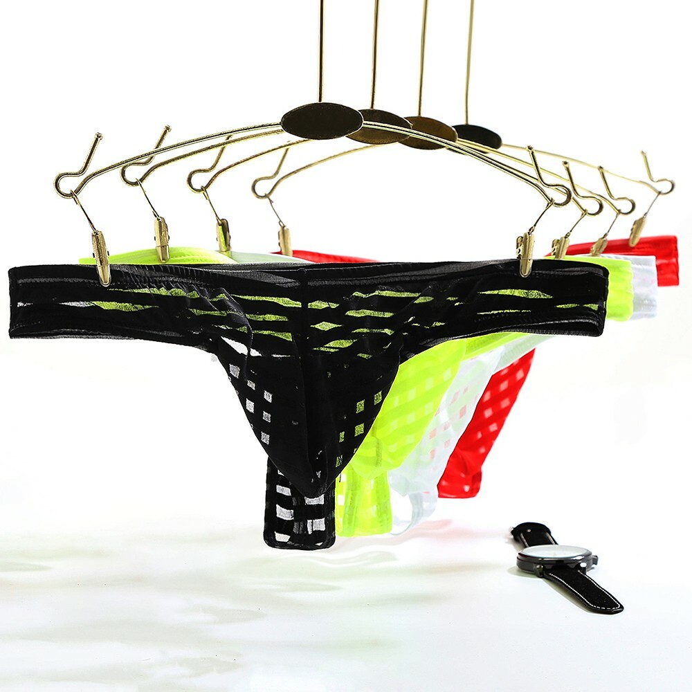G-string Underwear Briefs Underpants Trunks Tangas Sheer Mesh Breathable