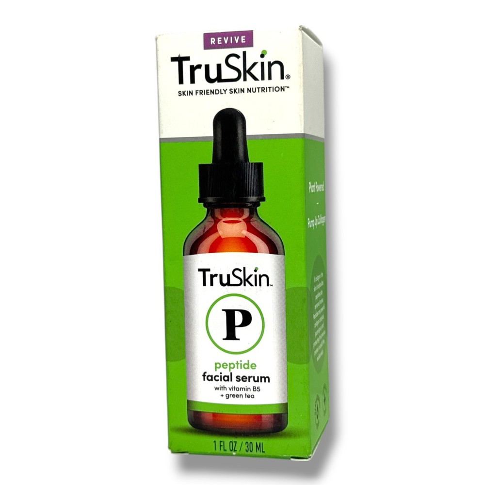 TruSkin Peptide Facial Serum with Vitamin B5 Green Tea 1 fl oz 30ml