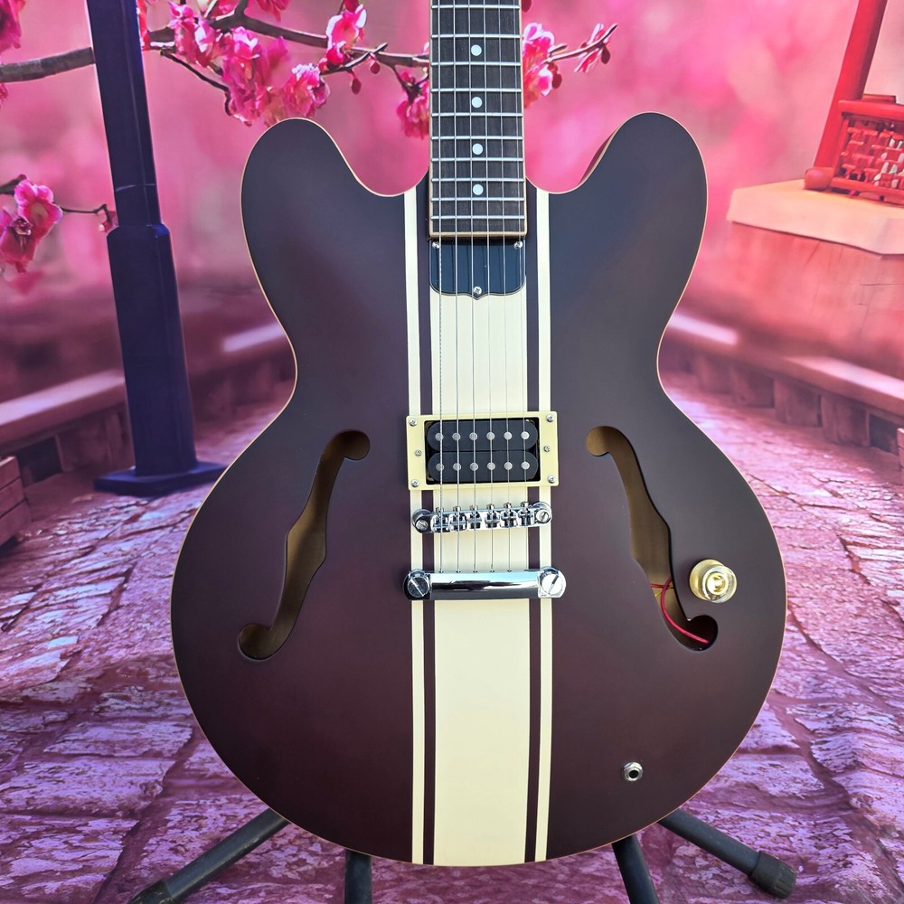 New Half Hollow 335 Electric Guitar with H Pickup Rosewood Fingerboard 22 Frets US Model