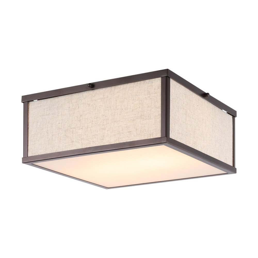 Jonathan Y Grant 2-Light 14W LED Flush Mount Oil Rubbed Bronze
