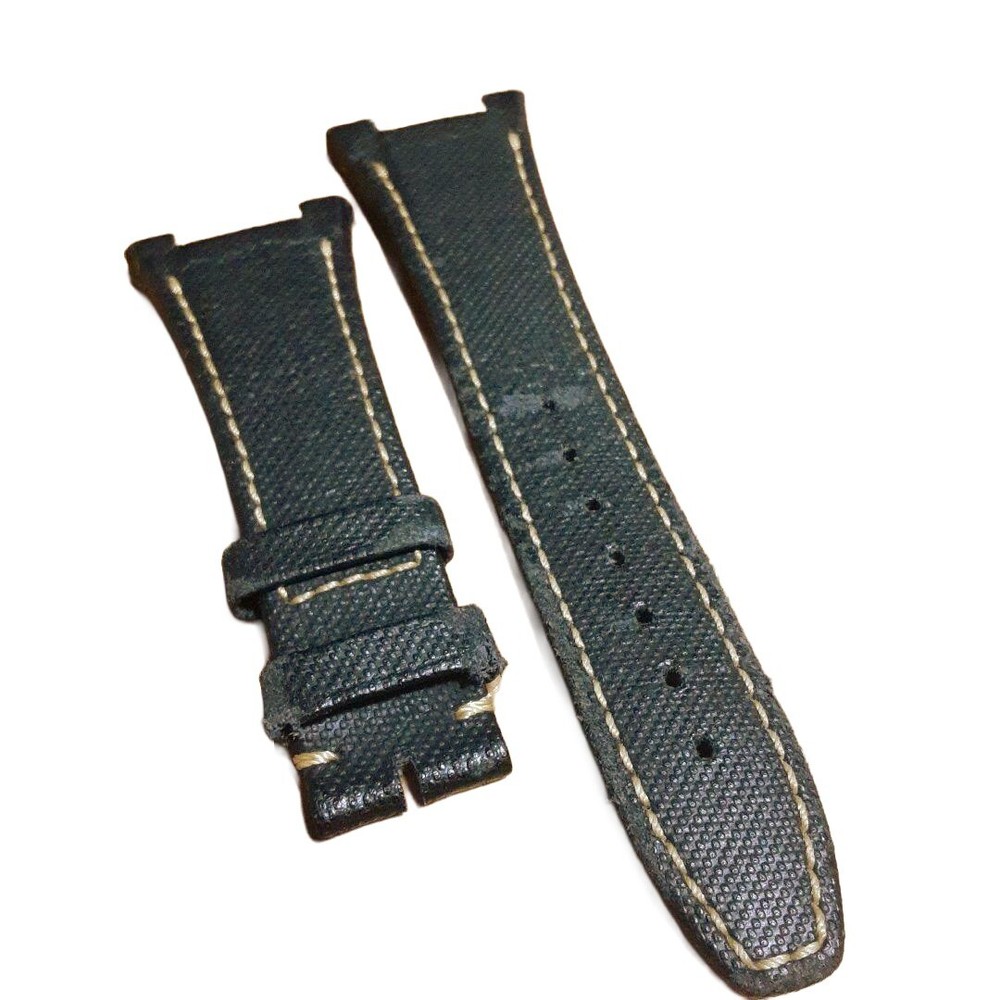 IWC Genuine Leather Band Belt Gold Stitching without Buckle