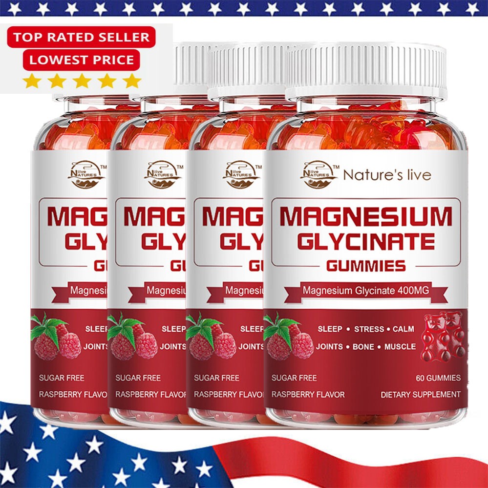 Magnesium Glycinate Gummies Sleep Dietary Support Muscle Relaxation Gummy
