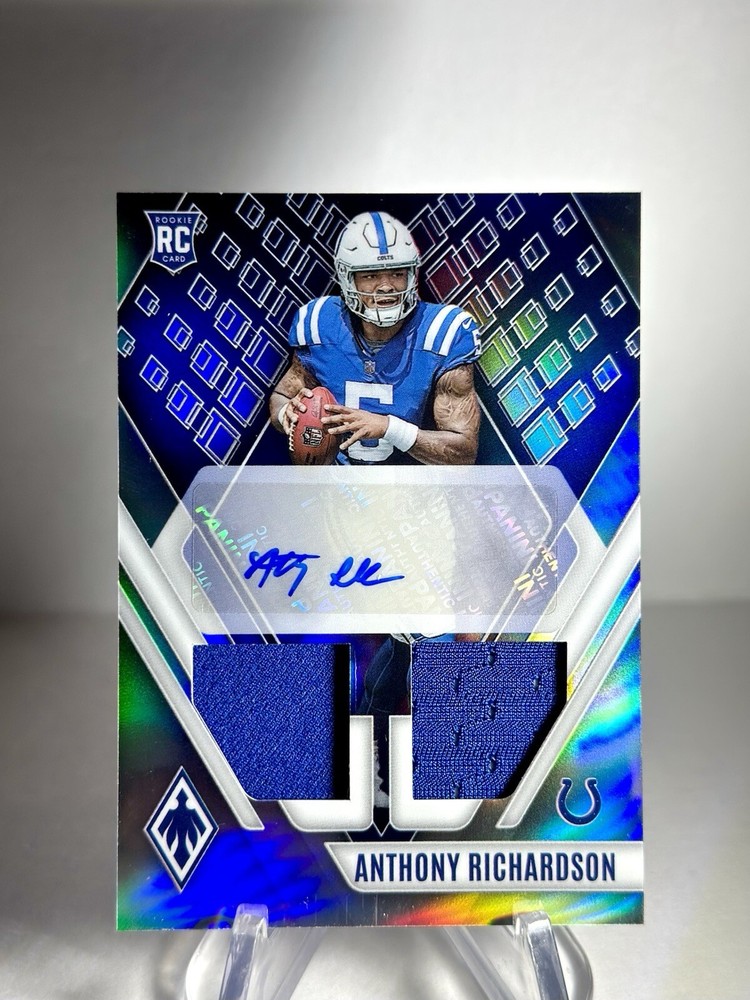 2023 Panini Phoenix Anthony Richardson RC Rookie Auto Double Patch /125