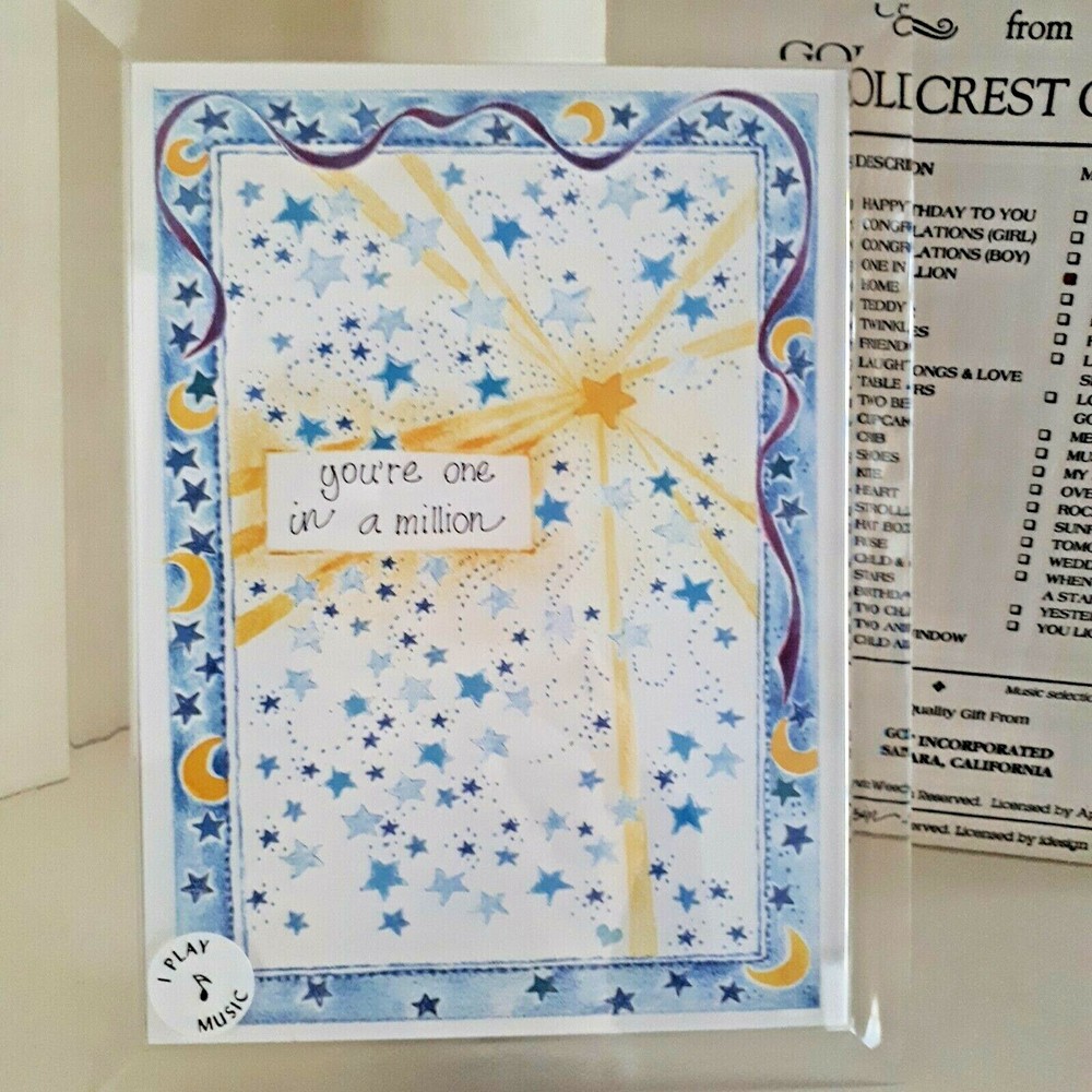 New 5x7 Picture Frame You're One in a Million with Music Box Mother's Day Gift