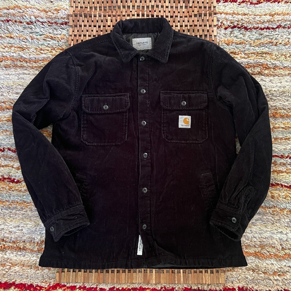 Carhartt WIP Black Cord Trucker Jacket Mens Medium M Workwear