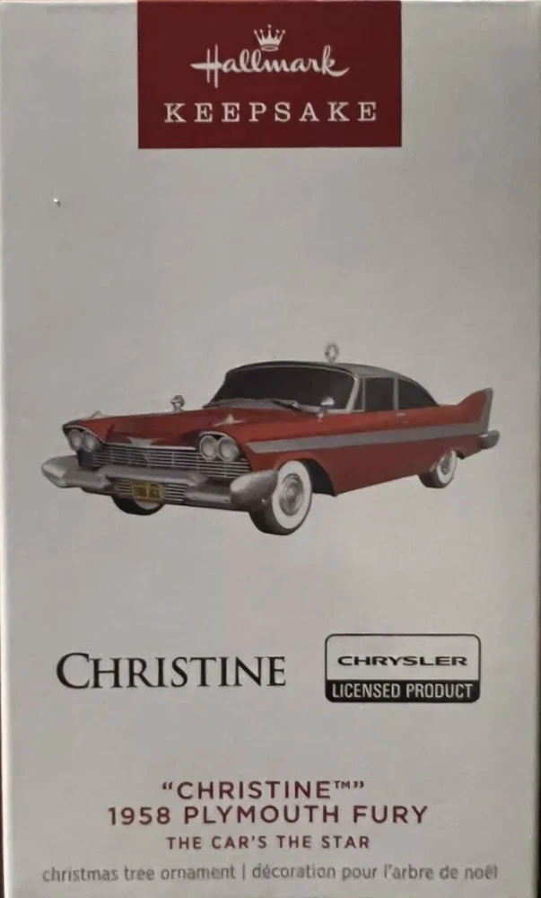 Hallmark 2024 Christine 1958 Plymouth Fury Movie Car Hot Red NMIB