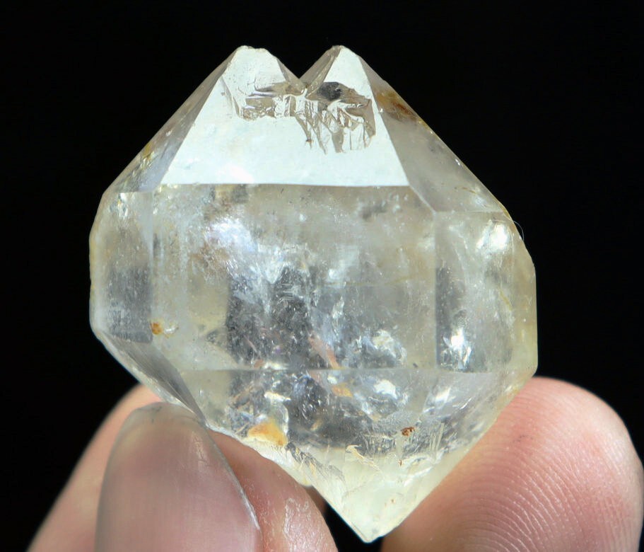 Natural Herkimer Diamond Quartz Crystal Stone Point Healing Mineral Specimen