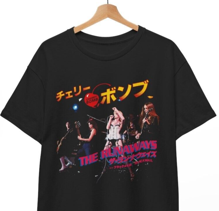 The Runaways Live in Japan T-Shirt, All Female Rock Band, Sandy West, Unisex Tee